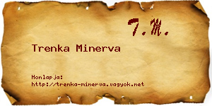 Trenka Minerva névjegykártya